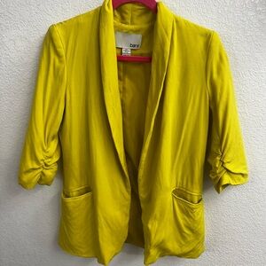 Bar III Women's Yellow Blazer